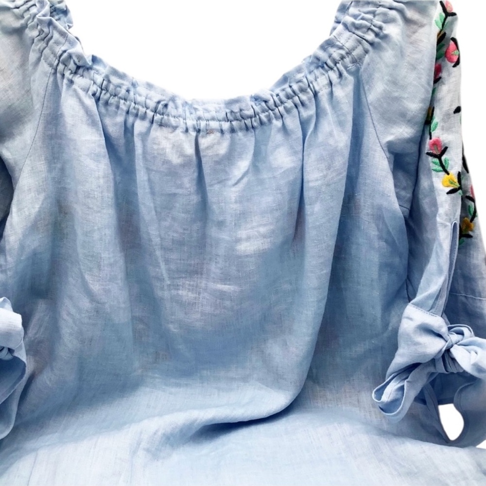 🆕{Philosophy} Embroidered Linen Dress - Picture 14 of 14